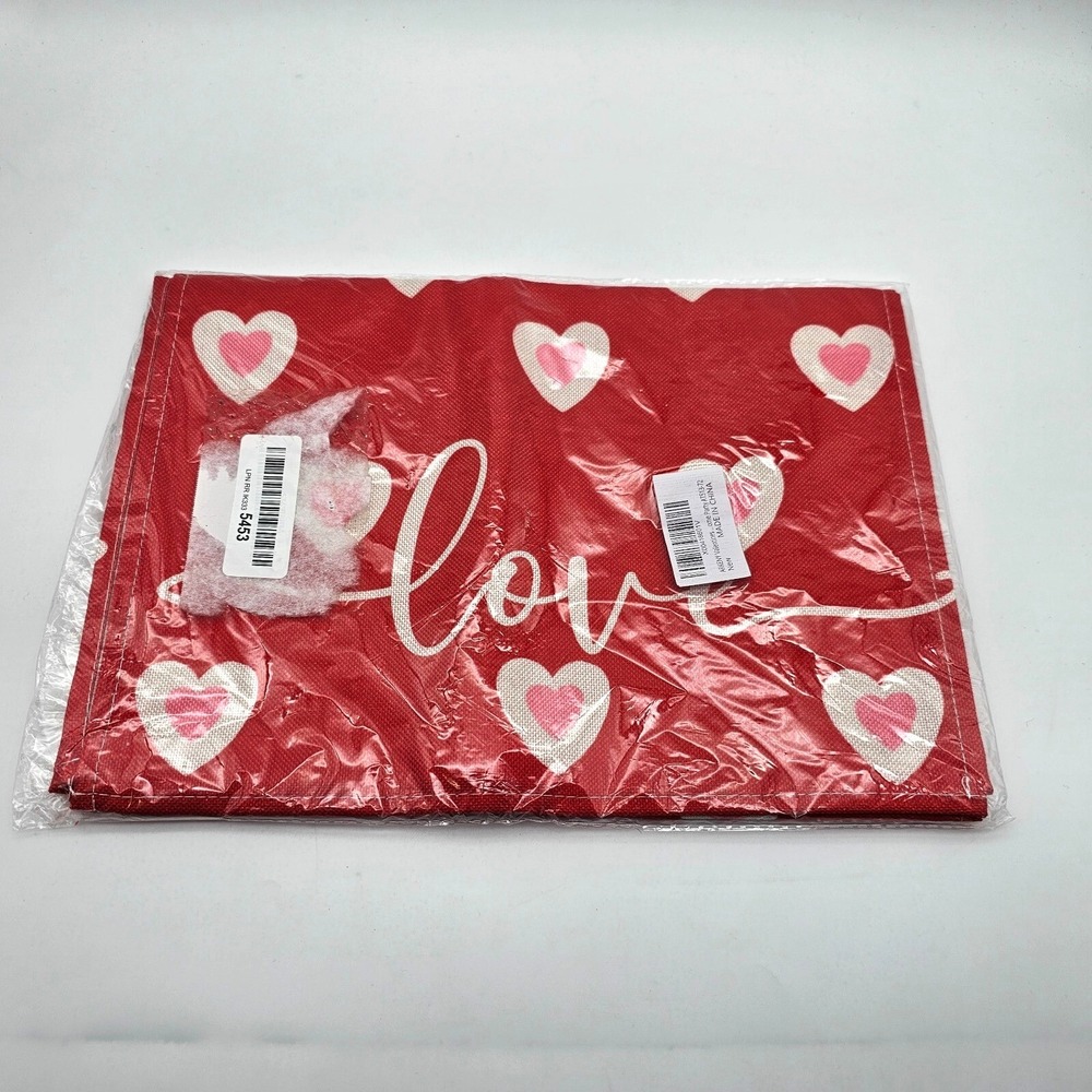 Valentines Day Table Runner 72x13 Inches Love Heart Red Table Decor Farmhouse